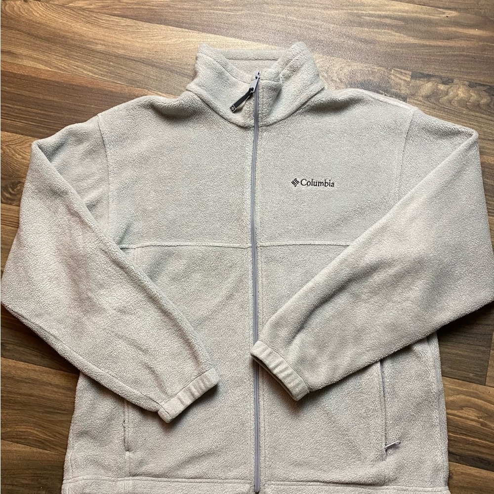 Columbia Light Gray Fleece Jacket